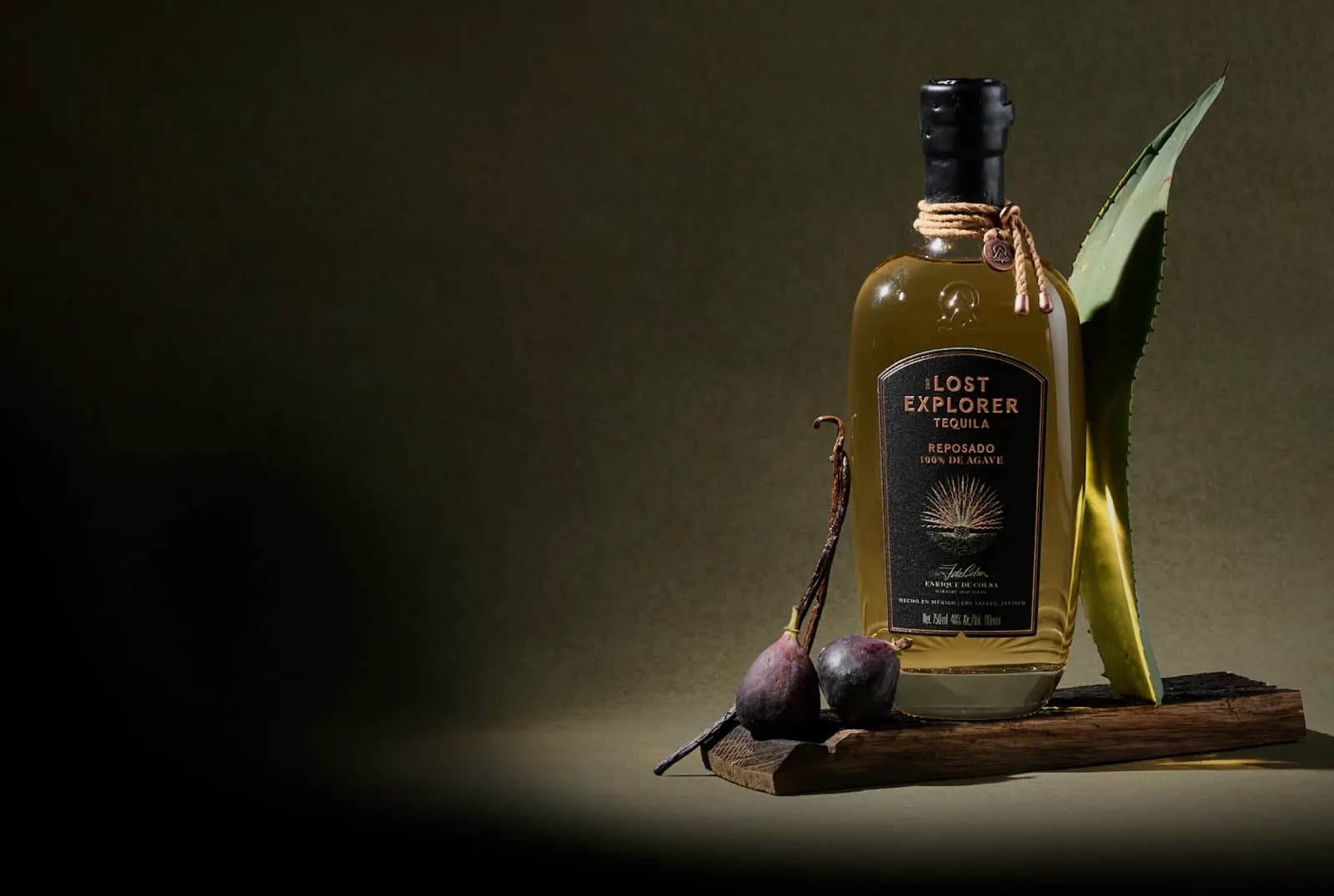 The Lost Explorer bottle and agave